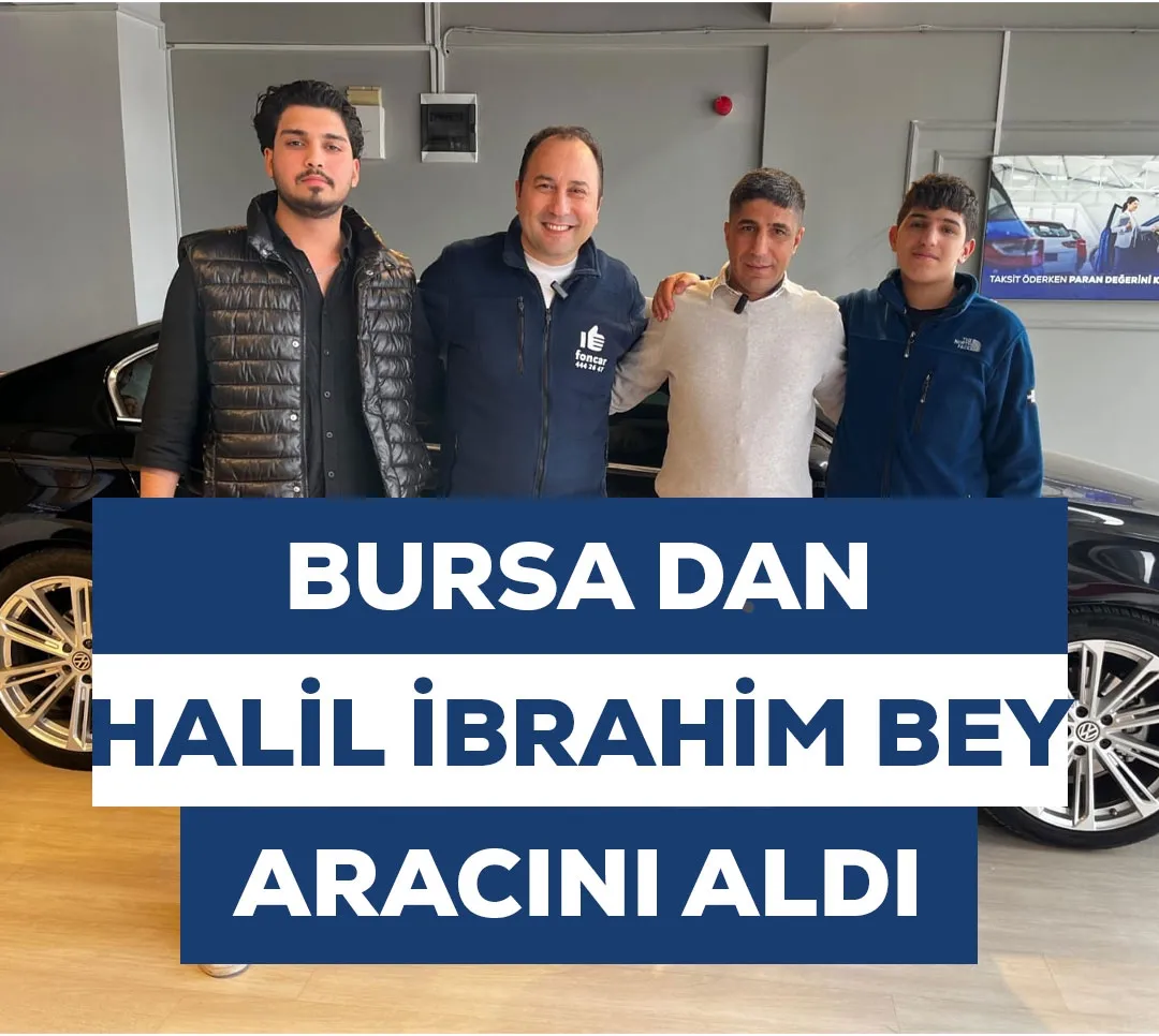 Bursa'dan Ünlü Jokey Şampiyon Halil İbrahim Ketme Aracını Aldı